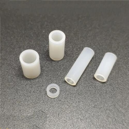 50pcs M3.2 nylon pad Hollow straight through column Insulating pillar Screw casing Isolation support 2mm-11mm Length