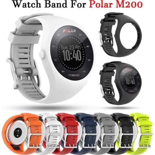 Colorful Silicone Starp For Polar M200 Smart Watch Replacement Band For Polar M200 Soft Bracelet Wrist Band Smart Accessories