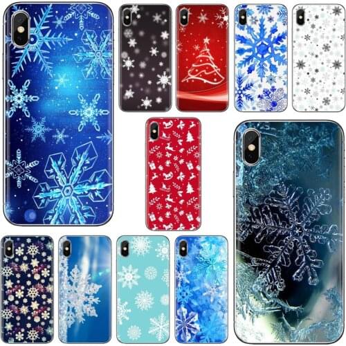 For ZTE Blade A910 A610 A530 A510 For Oneplus One plus 3T 5T 6T 6 7 8 7T Pro Soft TPU Covers new year snowflake Brand Christmas