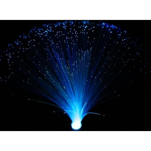Home Decorative LED Color Changing Fibre Optic Lamp Room Indoor Fountain Night Light Stand Holiday Romantic Decorative Lighting