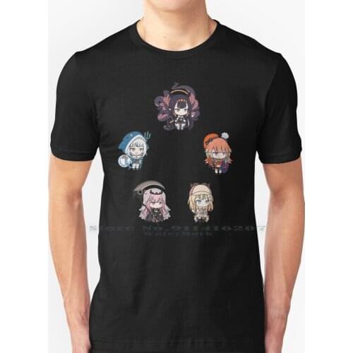 Hololive Chibi T Shirt 100% Pure Cotton Hololive Holomyth Hololive Mascot Hololive Vtuber Hololive Vtubers Pet Mascots Gawr