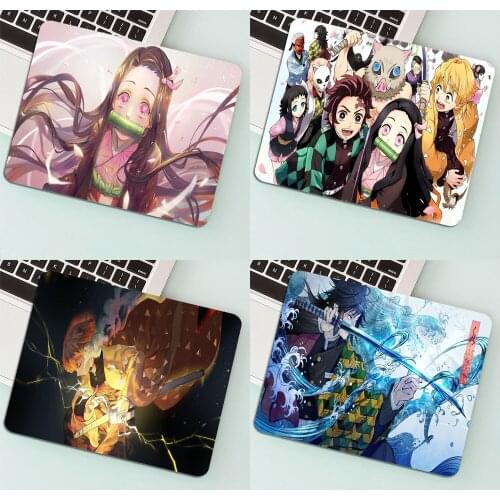 Demon Slayer Zenitsu Drop Shopping Pc Completo Anime Mousepad PC Gamer bj alex Kawaii Keyboard for Compass Office Deskmat