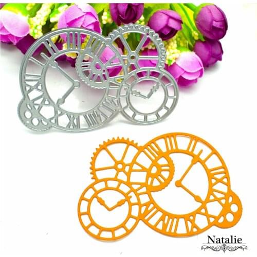 Mechanic Clocks Die Cut Gears Frame Cutting Dies Stencil For DIY Scrapbooking Album Paper Card Photo Decorative Craft DC-025