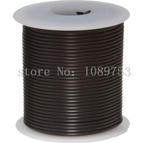 22 AWG Gauge Stranded Hook Up Wire Black 30m 100 ft 0.0253" UL1007 300 Volts