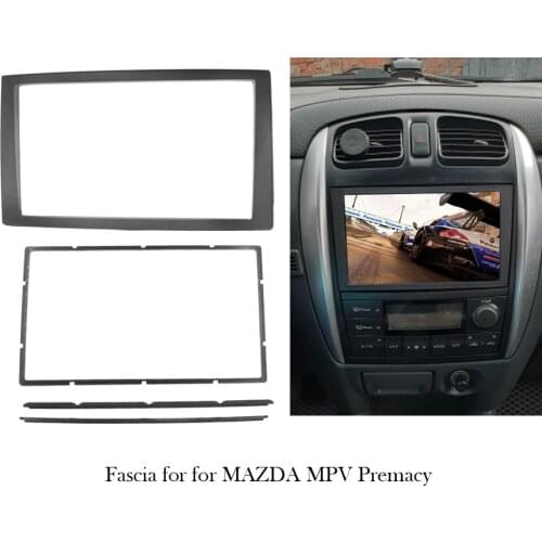 Car refitting DVD frame,DVD panel,Dash Kit,Fascia,Radio Frame,Audio frame for 2002 Mazda Premacy 2DIN Free shipping