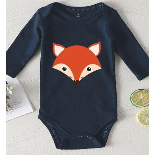 Baby Girls Infant Boy Winter Clothes Toddler Rompers Kids' Things New Born Baby Items Cotton Cartoon Print One Piece Jumpsuit