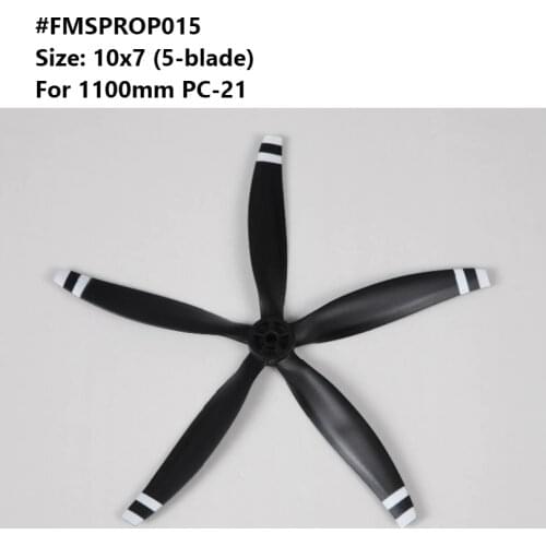 FMS 1100mm 1.1m PC21 PC-21 Pilatus Propeller 10x7 inch 5 blade FMSPROP015 RC Airplane Model Hobby Plane Aircraft Spare Parts