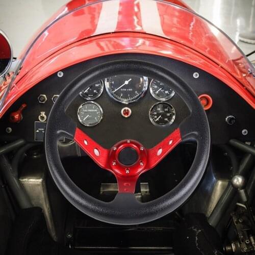 14 Inch 350mm Steering Wheel Black Red Blue PU For Cars With Standard 6-bolt Racing Hub Adapter Auto Interior Parts Universal