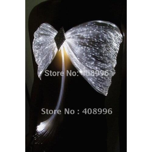 Sexy optical fiber luminous bra for club performance/fashion show//Show Clothing/01
