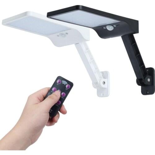 LED Solar Light Outdoor Solar Spotlight Remote Control Solar Lamp PIR Motion Sensor Wall Lamp Outdoor Lighting Garden Decoration