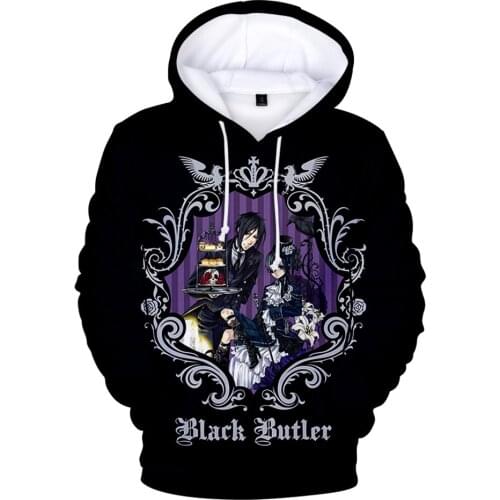 Black Butler Anime Hoodies 3D Prints Women Men Fashion Long Sleeve Hooded Sweatshirt Hot Sale Casual Streetwear Clothes