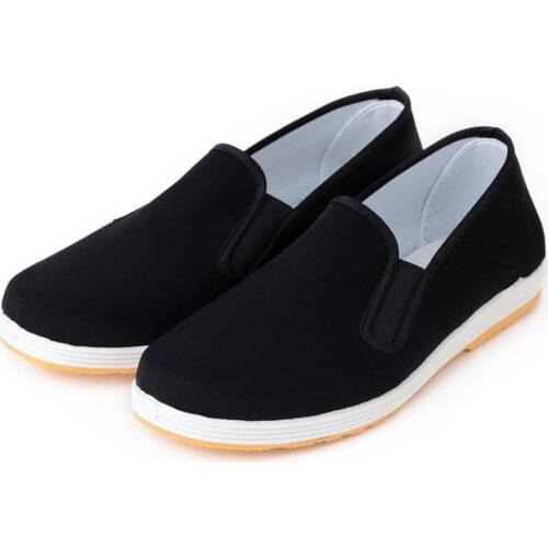 Shoes For Men Traditional Chinese Style Bruce Lee Retro Rubber Sole Shoes Men Fisherman Shoes Casual Canvas Shoes Flats Heels