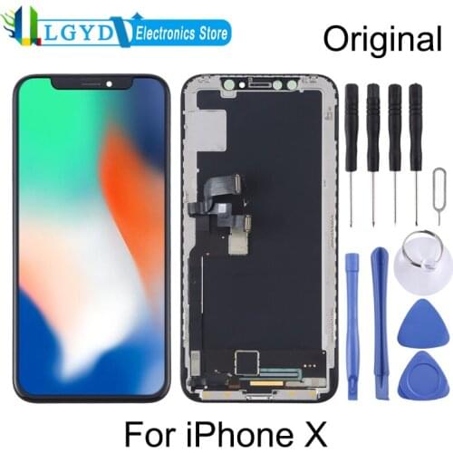 Original OLED Material LCD Screen and Digitizer Full Assembly For iPhone X / For iPhone XS / for iPhone XS Max
