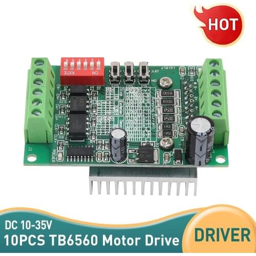 10pcs/lot TB6560 3A STEPPER motor DRIVER board CNC Single axis controller module 10 files motor drives