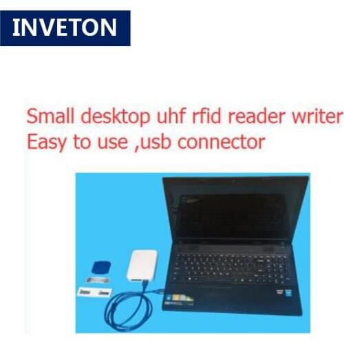 2dbi gain circular uhf ceramics antenna integrated rfid reader range 80cm portable usb gen2 epc iso 868mhz/915mhz rfid writer