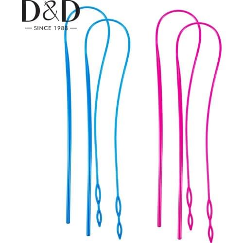 2pcs Flexible Drawstring Threader Plastic Threader Drawstring Replacement Tools for DIY Craft Sewing Accessories