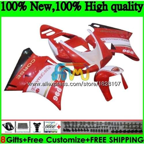748 853 For DUCATI 916 996 94 95 96 97 98 99 02 71BS.25 998 S R 1994 1995 1996 1997 1998 1999 00 Red white new 2001 2002 Fairing