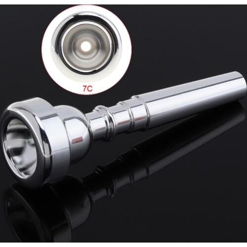7C Small Trumpet Mouthpiece Music Instrument Compact size Trumpet Mouth with Silver Plated