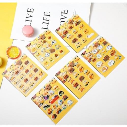 Anime Cartoon Cute PUI PUI bubble 3D Diary Decorative Hand account stickers