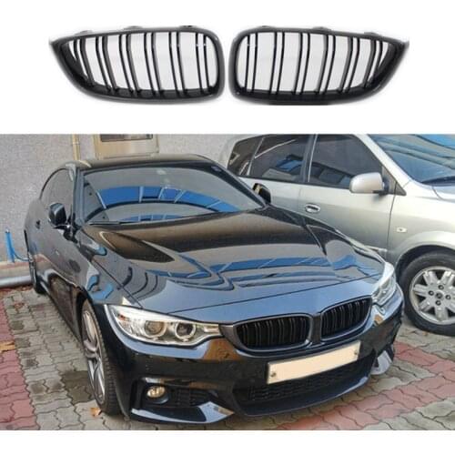Car Styling Bumper Front Mesh Grill Grille For B-MW 4 Series F32 F33 F36 F80 F82 F83 2013-IN ABS Glossy Black Racing Grille
