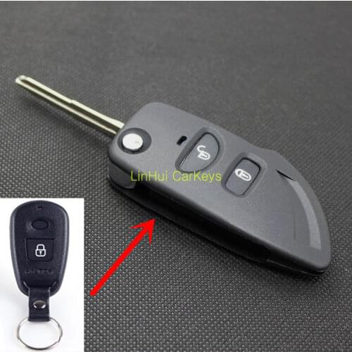 PINECONE Key Case for HYUNDAI ELANTRA SANTAFE TERRACAN Before 2004 Car Remote Modified Blank Key Shell Cover 1 PC