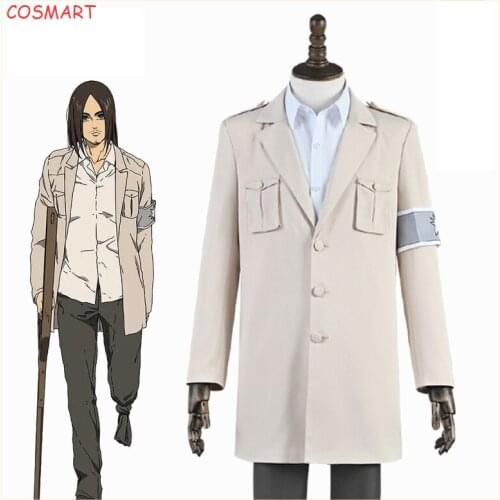 Anime Attack on Titan Figure Eren Coat Jacket Uniform Suit Halloween Outfit For Women Men 2021 New