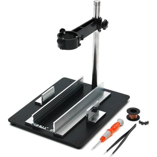 For free 628 Soldering Station Metal Shelving Bracket Hot Air G un Bracket And Circuit Board Fix Bracket Lamp magnifying glass