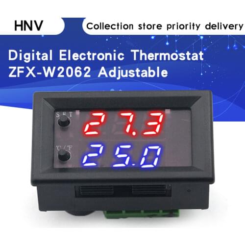 ZFX-W2062 Microcomputer Digital Electronic Thermostat Fahrenheit Instantaneous Conversion Adjustable Thermostat