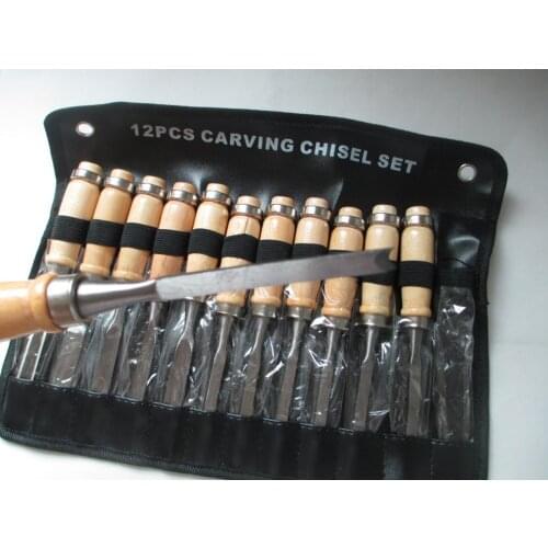 Wood Carving Tool 12 Piece/set Handmade Wood Chisel Carving Knife Wood Cut Carving Chisel Set Kit Tool Knife Carpenter Tools