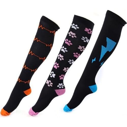 Compression Stockings High Quality Outdoor Sport Various Patterns Bright And Rich In Color Comfortable Man & Women Socks