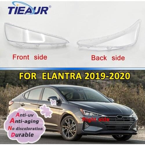 Car Headlight Lens Cover For Hyundai Elantra 2019 2020 Headlamp Cover Transparent Shade Lens
