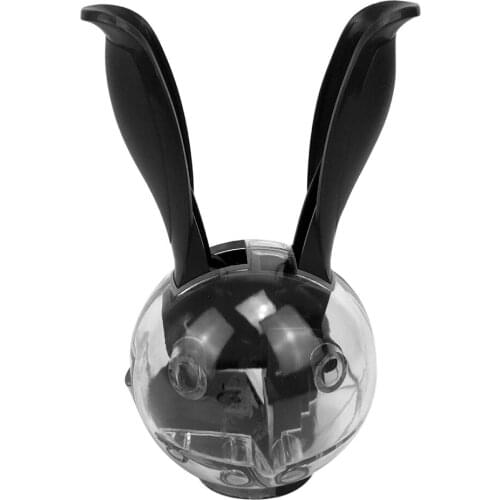 Mini Salt & Pepper Ball Grinder Set Black Rabbit Ears Refillable Mill Spice Peppercorn Seasoning Condiment Jar Bottle abrader#07