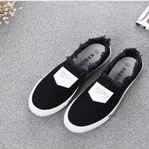 Fashion Shoes Woman 2019 Spring Summer New Casual denim Canvas Shoes Breathable Simple Woman Loafers Driving Lazy Shoes X6-75