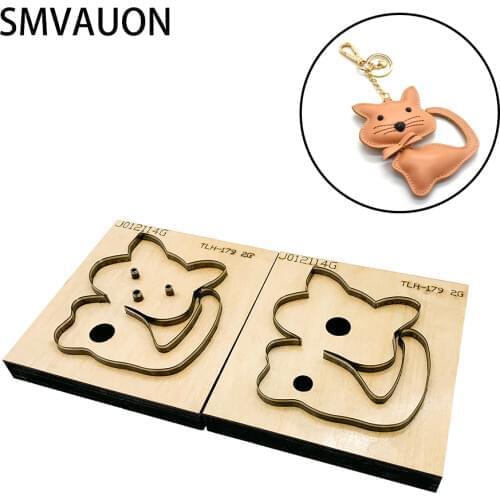 Trendy Fashion Jewelry Wood Die Cutting 2020 DIY New Kitty Jewelry Steel Die Leather Bag Suitable for Die Cutting Machine