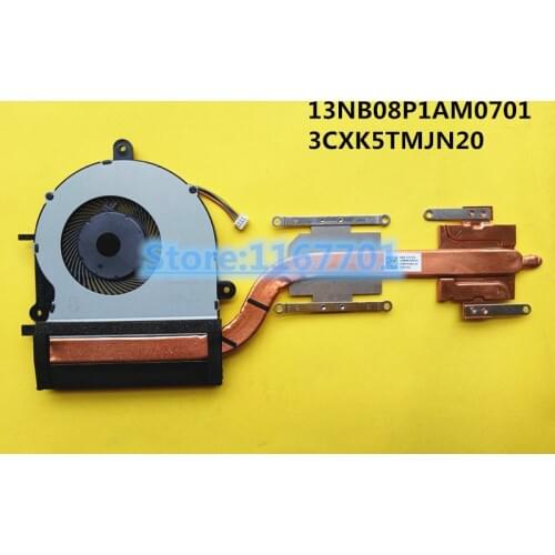New Laptop CPU cooling Radiator Heatsink&Fan for Asus K501 K501LX K501UX A501L V505L K501LB5200 13NB08P1AM0701 3CXK5TMJN20