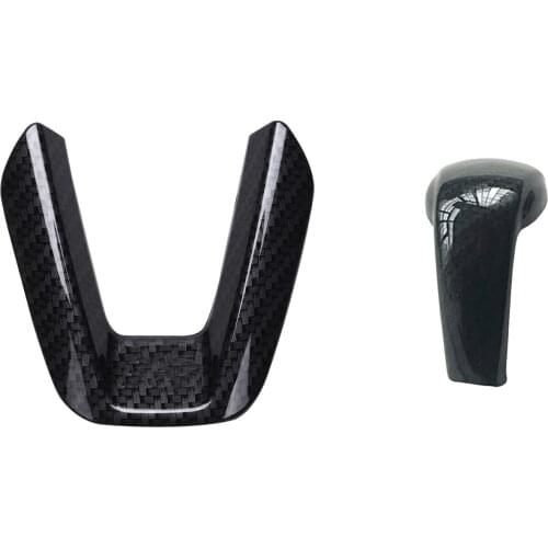 Steering Wheel Decoration Trim for Mazda 3 2018 Cx-5 2017 & Print Gear Shift Knob Cover Trim for Mazda 2 3 6 CX-3 CX-5