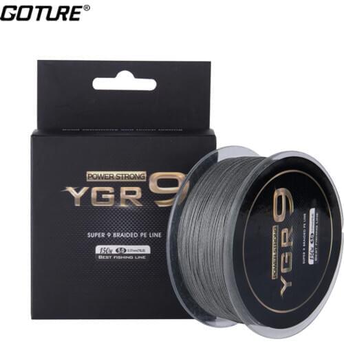 Goture 9 Strands Weaves Braided 150M Fishing Line Super Strong PE Line 29LB-76LB Braided Fishing Thread Cord for Carp Fishing