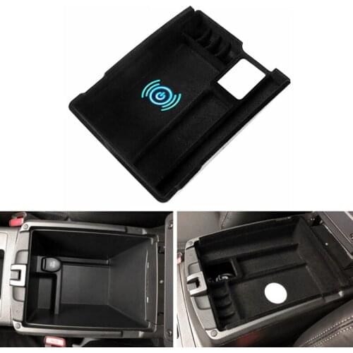 Wireless Charging Armrest Box Storage Modified For 14-18 Nissan Novelty Car ABS
