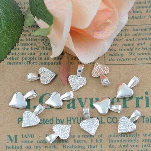 17x10mm heart alloy pendant diy accessories 20 bag
