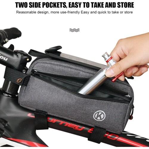 Bicycle Bag Waterproof Touch Screen MTB Frame Front Tube Storage Bag Large Capacity Bike Pouch For Cycling BIke Equipment