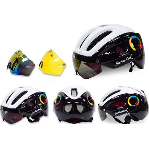 Bicycle Helmet With 3 Goggles Ultralight EPS+PC Cover 10 Vents Men MTB Bike Helmet Outdoor Motorcycle Bicycle Cycling Safely Cap