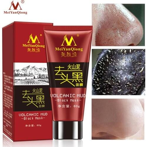 Volcanic Mud Black Face Mask Blackhead Remove Facial Masks Deep Cleansing Purifying Peel Off Black Bamboo Charcoal Face Masks