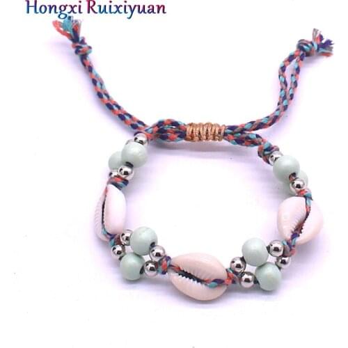 Jewelry shell bracelet bohemian style ladies wild bracelet fashion beach natural shells bracelets for women beaded jewelry