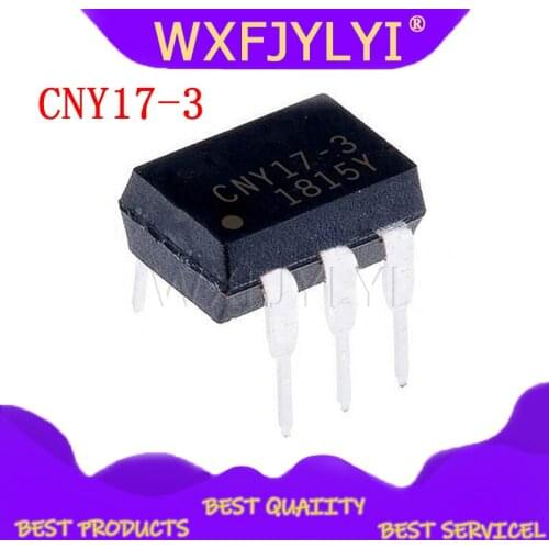 10PCS CNY17-3 DIP6 CNY17 Transistor output optocouplers NPN Phototransistor New original