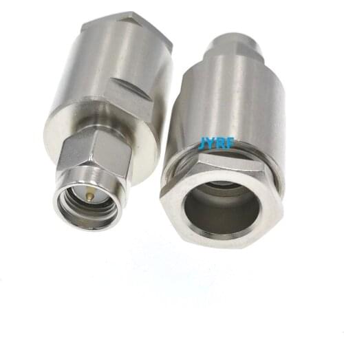 10pcs SMA Male Plug Clamp Straight RF Connector For RG5 LMR300 RG212 5D-FB Ecoflex 7 Cable