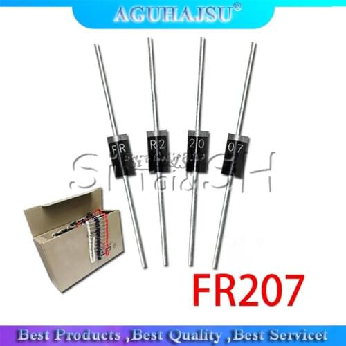 100pcs Rectifier Diode 2A 1000V DO-15 FR207