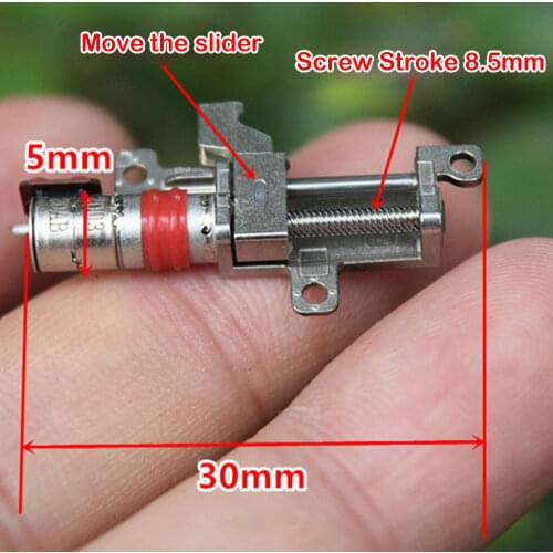 10PCS Micro Mini 3.3mm Screw Stepper Motor Step Motor Small Screw Rod Stepping Motor 2-phase 4-wire Diy Precision Accessories