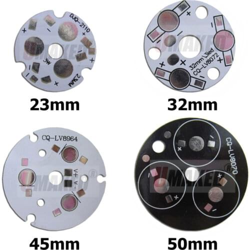 3w 9W 50mm led aluminum plate board for high power beads, LED pcb board for bulb light downlight etc