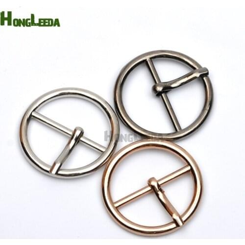 30pcs Metal Buckle hook buckle clip 25mm 1inch metal alloy pin buckle big round belt bag buckles nickle,black,gold bk-085
