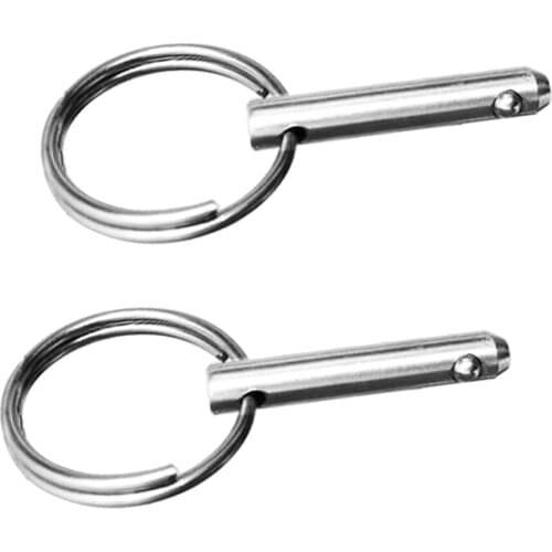 4 x Bimini Top Quick Release Pins Spring Ball - Marine 316 Stainless Steel